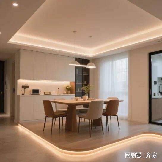 的现代简约餐厅温馨到犯规！CQ9电子版入口哇塞 这家(图2)
